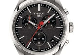 Buy Shop Tissot PR 100 Vuelta Chronograph Black Dial Silver Steel Strap Watch for Men - T150.417.11.051.01 USA Online