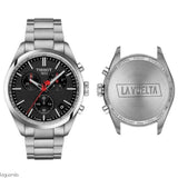 Buy Shop Tissot PR 100 Vuelta Chronograph Black Dial Silver Steel Strap Watch for Men - T150.417.11.051.01 USA Online