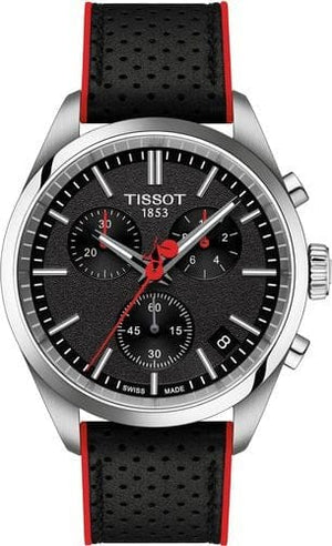 Buy Shop Tissot PR 100 Vuelta Chronograph Black Dial Silver Steel Strap Watch for Men - T150.417.11.051.01 USA Online