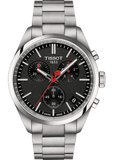 Buy Shop Tissot PR 100 Vuelta Chronograph Black Dial Silver Steel Strap Watch for Men - T150.417.11.051.01 USA Online