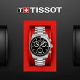 Buy Shop Tissot PR516 Chronograph Black Dial Silver Steel Strap Watch for Men - T149.417.11.051.00 USA Online
