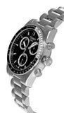 Buy Shop Tissot PR516 Chronograph Black Dial Silver Steel Strap Watch for Men - T149.417.11.051.00 USA Online