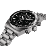 Buy Shop Tissot PR516 Chronograph Black Dial Silver Steel Strap Watch for Men - T149.417.11.051.00 USA Online