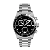Buy Shop Tissot PR516 Chronograph Black Dial Silver Steel Strap Watch for Men - T149.417.11.051.00 USA Online