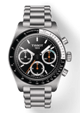 Buy Shop Tissot PR516 Chronograph Black Dial Silver Steel Strap Watch for Men - T149.417.11.051.00 USA Online