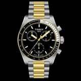 Buy Shop Tissot PR516 Chronograph Black Dial Two Tone Steel Strap Watch for Men - T149.417.22.051.00 USA Online
