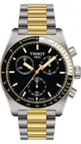 Buy Shop Tissot PR516 Chronograph Black Dial Two Tone Steel Strap Watch for Men - T149.417.22.051.00 USA Online