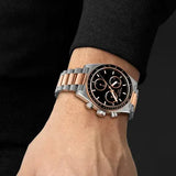 Buy Shop Tissot PR516 Chronograph Black Dial Two Tone Steel Strap Watch for Men - T149.417.22.051.01 USA Online