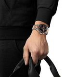 Buy Shop Tissot PR516 Chronograph Black Dial Two Tone Steel Strap Watch for Men - T149.417.22.051.01 USA Online