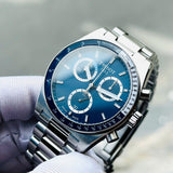 Buy Shop Tissot PR516 Chronograph Blue Dial Silver Steel Strap Watch for Men - T149.417.11.041.00 USA Online
