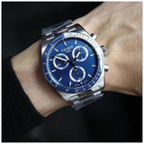 Buy Shop Tissot PR516 Chronograph Blue Dial Silver Steel Strap Watch for Men - T149.417.11.041.00 USA Online