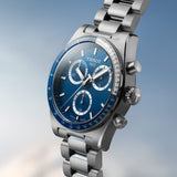 Buy Shop Tissot PR516 Chronograph Blue Dial Silver Steel Strap Watch for Men - T149.417.11.041.00 USA Online