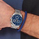 Tissot PR516 Chronograph Blue Dial Silver Steel Strap Watch for Men - T149.417.11.041.00