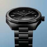 Buy Shop Tissot PRC 100 Solar Quartz Black Dial Black Steel Strap Watch for Men - T151.422.33.051.00 USA Online