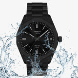 Buy Shop Tissot PRC 100 Solar Quartz Black Dial Black Steel Strap Watch for Men - T151.422.33.051.00 USA Online