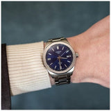 Buy Shop Tissot PRC 100 Solar Quartz Blue Dial Silver Steel Strap Watch for Men - T151.422.11.041.00 USA Online