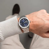 Buy Shop Tissot PRC 100 Solar Quartz Blue Dial Silver Steel Strap Watch for Men - T151.422.11.041.00 USA Online