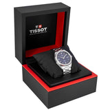 Buy Shop Tissot PRC 100 Solar Quartz Blue Dial Silver Steel Strap Watch for Men - T151.422.11.041.00 USA Online