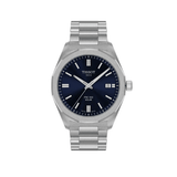 Buy Shop Tissot PRC 100 Solar Quartz Blue Dial Silver Steel Strap Watch for Men - T151.422.11.041.00 USA Online
