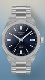 Buy Shop Tissot PRC 100 Solar Quartz Blue Dial Silver Steel Strap Watch for Men - T151.422.11.041.00 USA Online