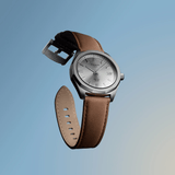 Buy Shop Tissot PRC 100 Solar Quartz Silver Dial Brown Leather Strap Watch for Men - T151.422.16.031.00 USA Online
