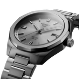 Buy Shop Tissot PRC 100 Solar Quartz Silver Dial Silver Steel Strap Watch for Men - T151.422.11.031.00 USA Online