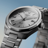 Buy Shop Tissot PRC 100 Solar Quartz Silver Dial Silver Steel Strap Watch for Men - T151.422.11.031.00 USA Online