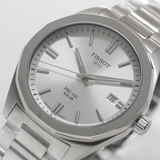 Buy Shop Tissot PRC 100 Solar Quartz Silver Dial Silver Steel Strap Watch for Men - T151.422.11.031.00 USA Online