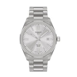 Buy Shop Tissot PRC 100 Solar Quartz Silver Dial Silver Steel Strap Watch for Men - T151.422.11.031.00 USA Online