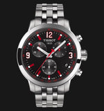 Buy Shop Tissot PRC 200 Asian Games Special Edition Black Dial Silver Steel Strap Watch For Men - T055.417.11.057.01 USA Online