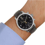 Buy Shop Tissot PRC 200 Chronograph Black Dial Black Leather Strap Watch For Men - T055.417.16.057.00 USA Online