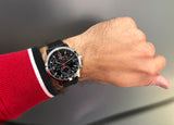 Buy Shop Tissot PRC 200 Chronograph Black Dial Black Rubber Strap Watch for Men - T114.417.17.057.00 USA Online