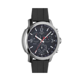 Buy Shop Tissot PRC 200 Chronograph Black Dial Black Rubber Strap Watch for Men - T114.417.17.057.00 USA Online