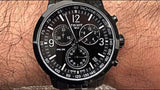 Buy Shop Tissot PRC 200 Chronograph Black Dial Black Steel Strap Watch For Men - T114.417.33.057.00 USA Online