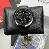 Buy Shop Tissot PRC 200 Chronograph Black Dial Black Steel Strap Watch For Men - T114.417.33.057.00 USA Online