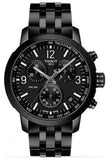 Buy Shop Tissot PRC 200 Chronograph Black Dial Black Steel Strap Watch For Men - T114.417.33.057.00 USA Online
