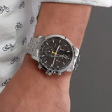 Buy Shop Tissot PRC 200 Chronograph Black Dial Silver Steel Strap Watch For Men - T055.417.11.057.00 USA Online