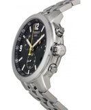Buy Shop Tissot PRC 200 Chronograph Black Dial Silver Steel Strap Watch For Men - T055.417.11.057.00 USA Online