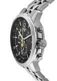 Buy Shop Tissot PRC 200 Chronograph Black Dial Silver Steel Strap Watch For Men - T114.417.11.057.00 USA Online