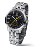 Buy Shop Tissot PRC 200 Chronograph Black Dial Silver Steel Strap Watch For Men - T114.417.11.057.00 USA Online