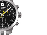 Buy Shop Tissot PRC 200 Chronograph Black Dial Stainless Steel Watch For Men - T0554171105700 USA Online