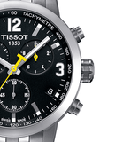 Buy Shop Tissot PRC 200 Chronograph Black Dial Stainless Steel Watch For Men - T0554171105700 USA Online