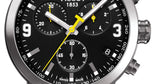 Buy Shop Tissot PRC 200 Chronograph Black Dial Stainless Steel Watch For Men - T0554171105700 USA Online