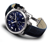 Buy Shop Tissot PRC 200 Chronograph Blue Dial Blue Leather Strap Watch For Men - T055.417.16.047.00 USA Online