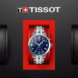Buy Shop Tissot PRC 200 Chronograph Blue Dial Silver Steel Strap Watch For Men - T055.417.11.047.00 USA Online