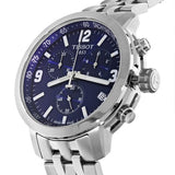 Buy Shop Tissot PRC 200 Chronograph Blue Dial Silver Steel Strap Watch For Men - T055.417.11.047.00 USA Online