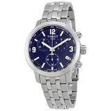 Buy Shop Tissot PRC 200 Chronograph Blue Dial Silver Steel Strap Watch For Men - T055.417.11.047.00 USA Online