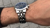 Buy Shop Tissot PRC 200 Chronograph Quartz Blue Dial Silver Steel Strap Watch For Men - T114.417.11.047.00 USA Online