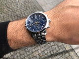 Buy Shop Tissot PRC 200 Chronograph Quartz Blue Dial Silver Steel Strap Watch For Men - T114.417.11.047.00 USA Online