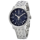 Buy Shop Tissot PRC 200 Chronograph Quartz Blue Dial Silver Steel Strap Watch For Men - T114.417.11.047.00 USA Online
